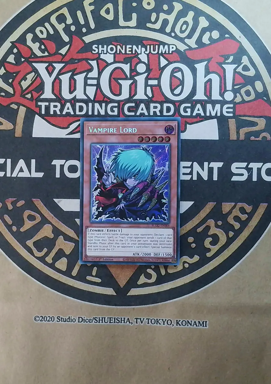 Vampire Lord (Chibi Artwork) BLGG-EN004 Secret Rare exact card front