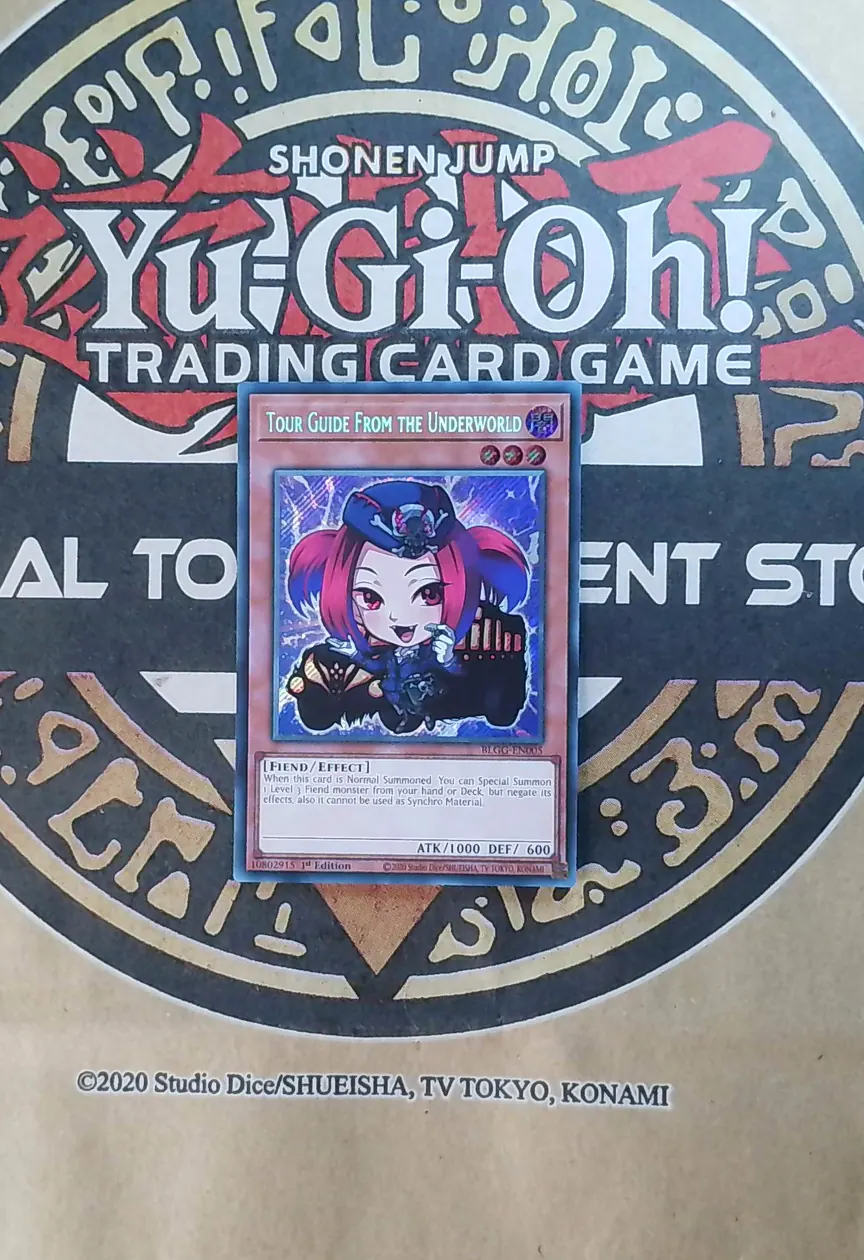 Tour Guide from the Underworld (Chibi Artwork) BLGG-EN005 Secret Rare exact card front