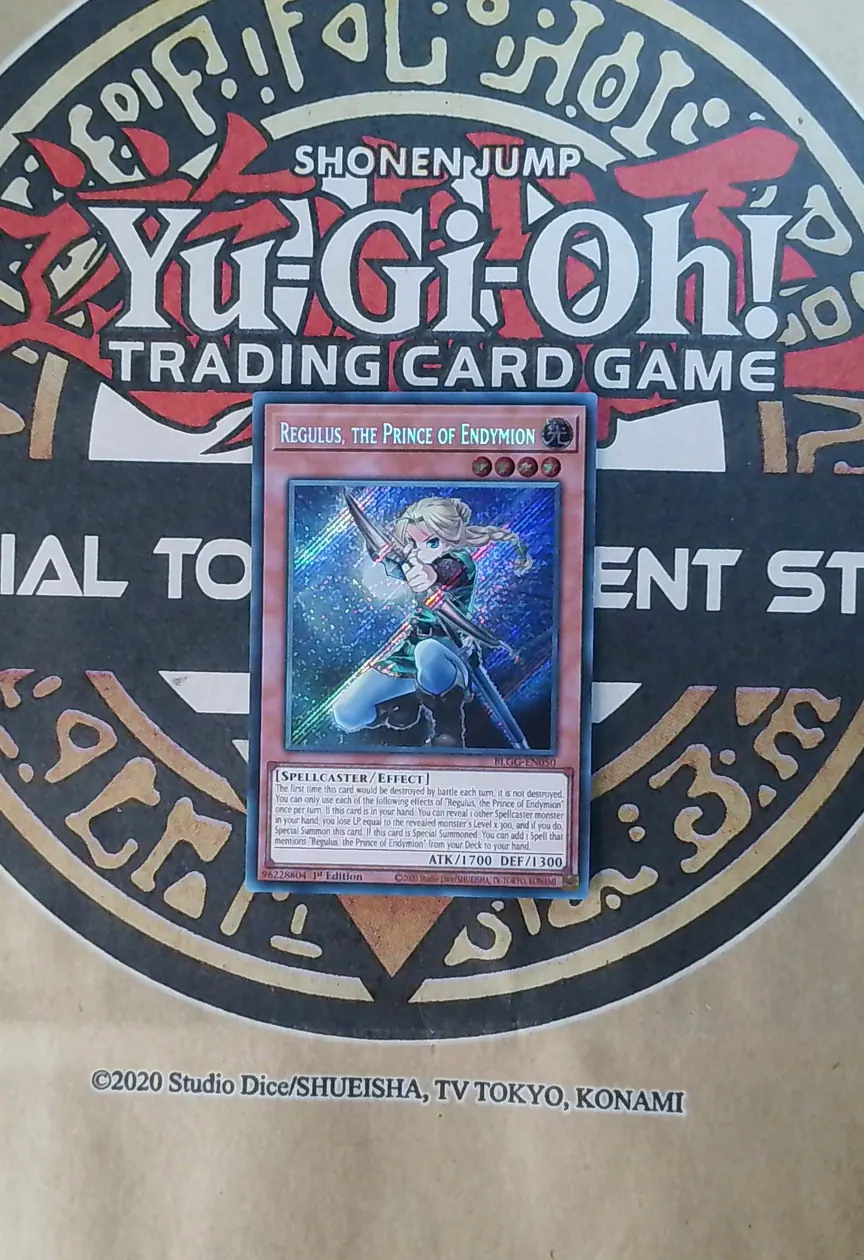 Regulus, the Prince of Endymion BLGG-EN050 Secret Rare exact card front