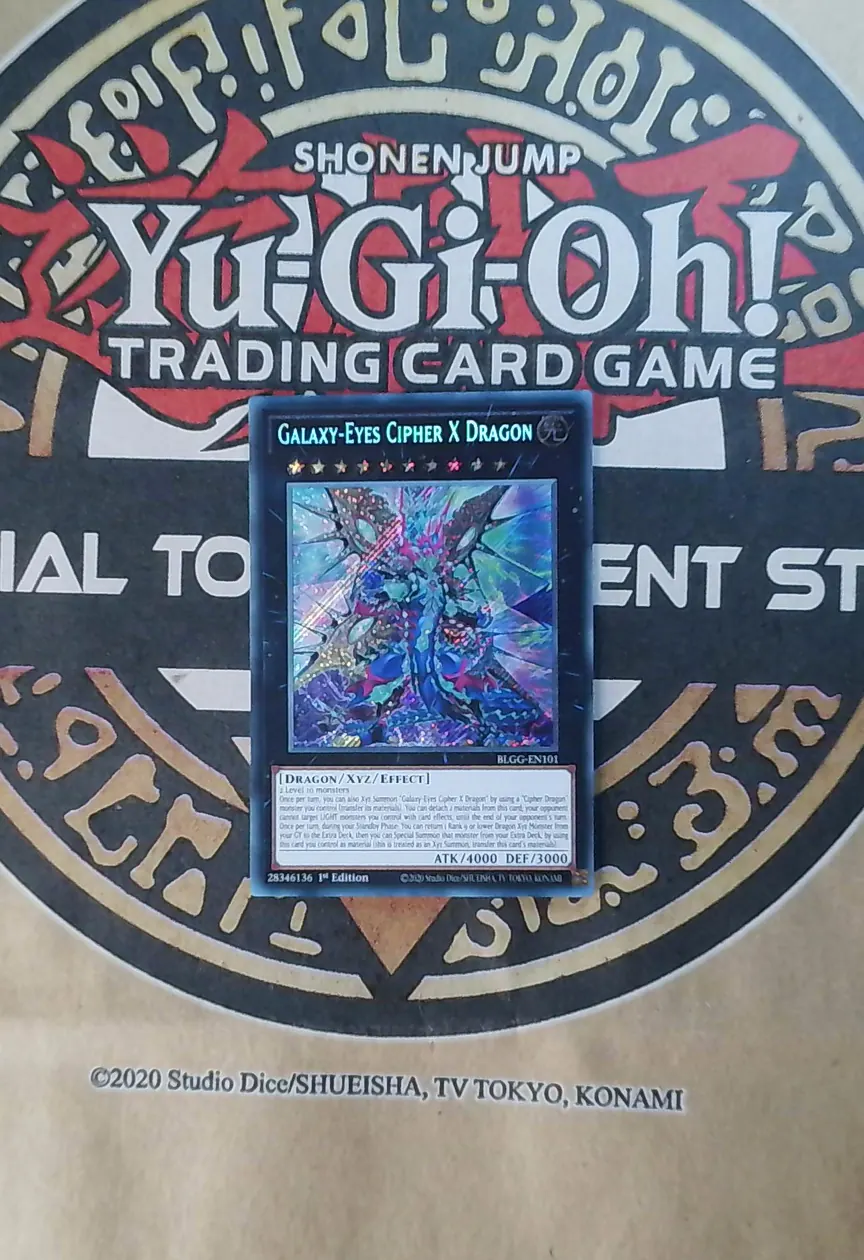 Galaxy-Eyes Cipher X Dragon BLGG-EN101 Secret Rare exact card front