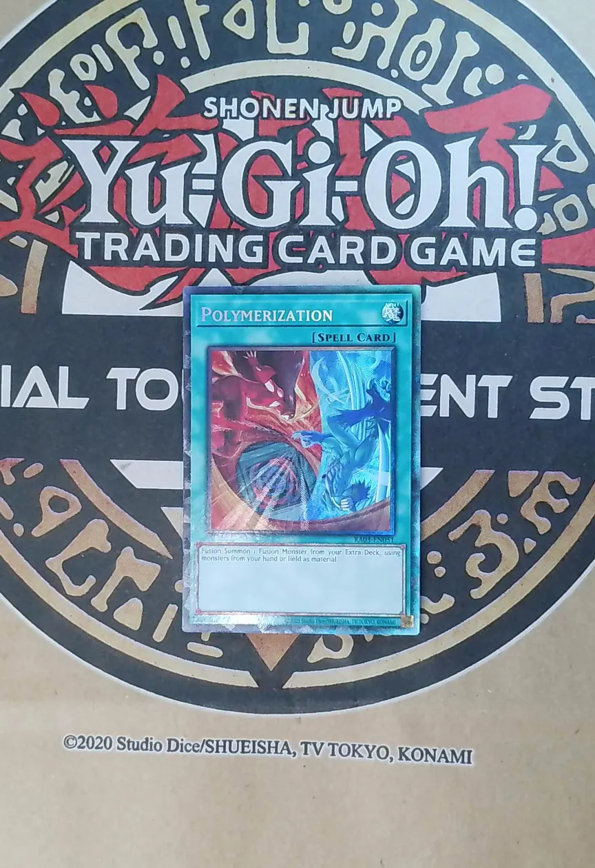 Polymerization (HERO Artwork) RA03-EN051 Platinum Secret Rare exact card front