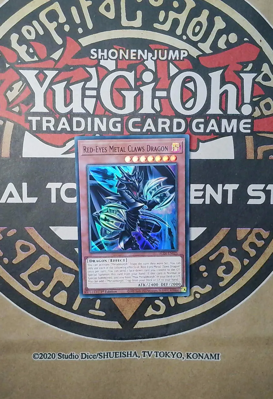 Red-Eyes Metal Claws Dragon ALIN-EN025 Super Rare exact card front