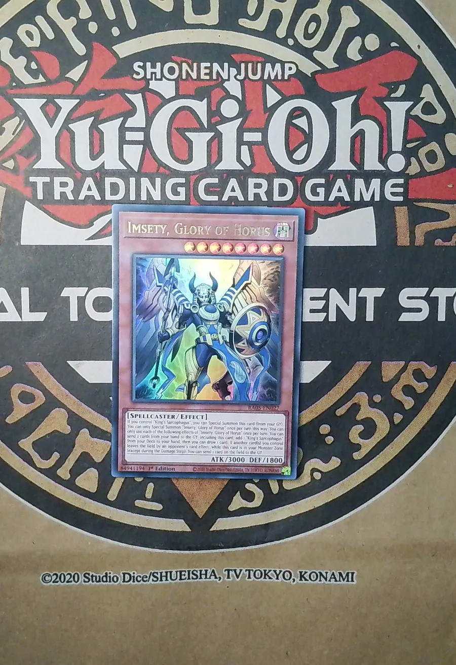 Imsety Glory of Horus RA05-EN027 Ultra Rare exact card front