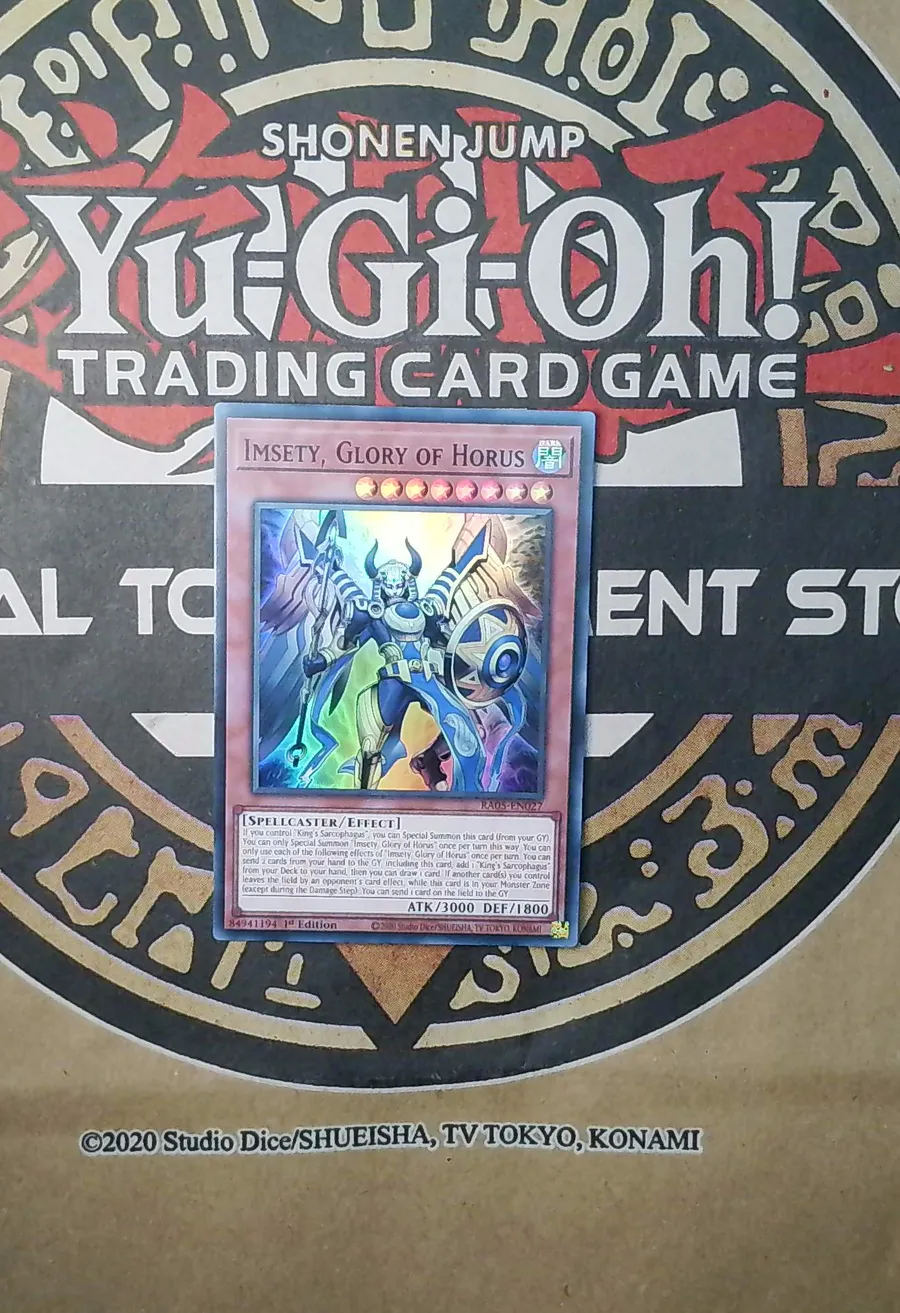 Imsety Glory of Horus RA05-EN027 Ultra Rare exact card front