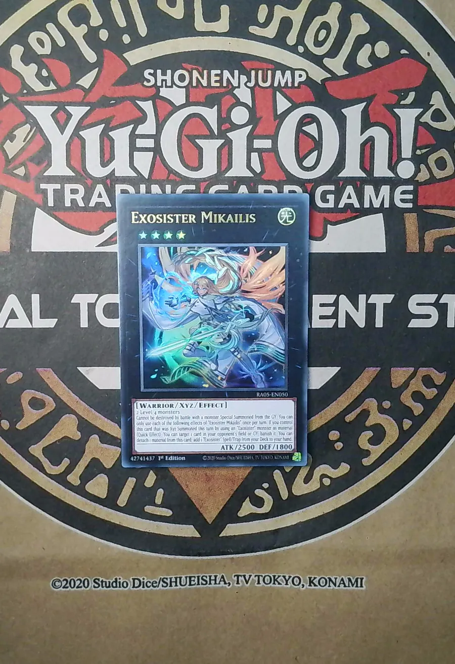 Exosister Mikailis RA05-EN050 Ultra Rare exact card front