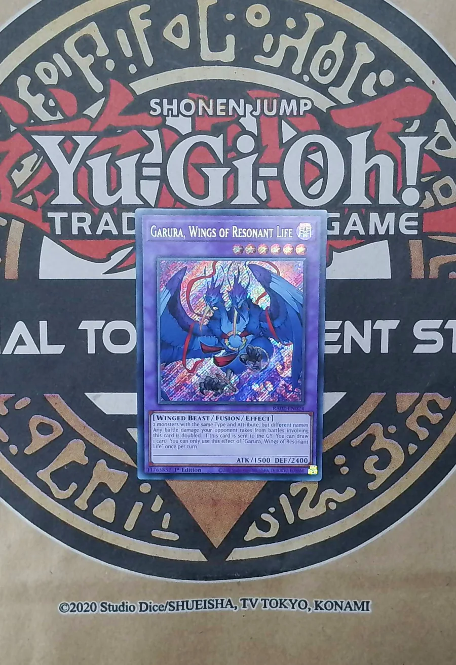 Garura, Wings of Resonant Life RA02-EN024 Secret Rare exact card front