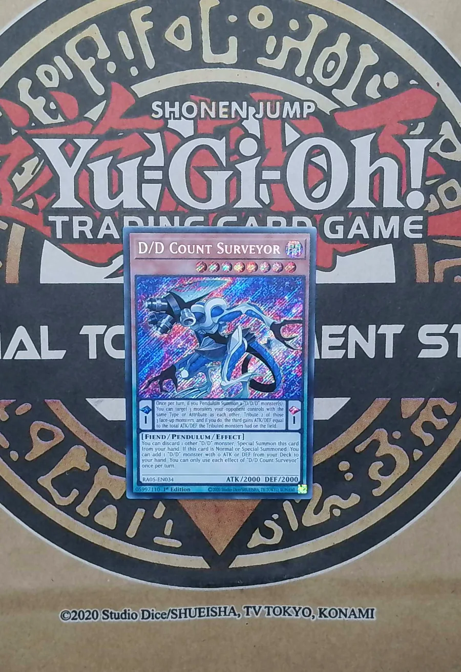D/D Count Surveyor RA05-EN034 Secret Rare exact card front