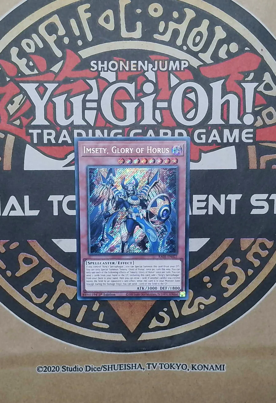 Imsety, Glory of Horus RA05-EN027 Secret Rare exact card front