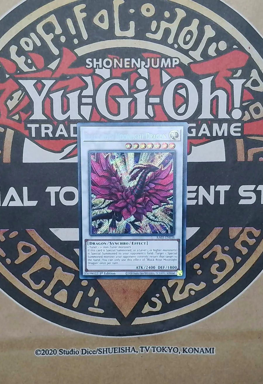 Black Rose Moonlight Dragon RA03-EN038 Secret Rare exact card front