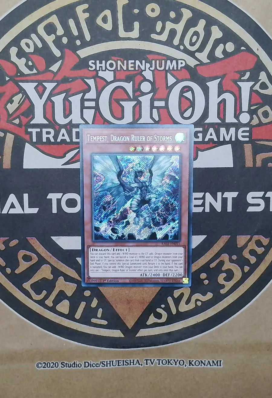 Tempest, Dragon Ruler of Storms RA03-EN011 Secret Rare exact card front