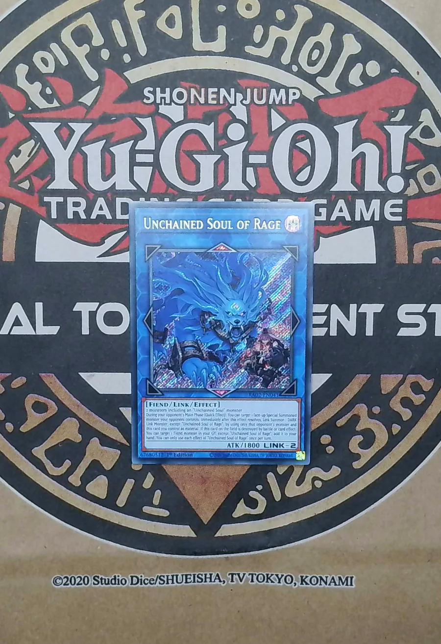 Unchained Soul of Rage RA02-EN041 Secret Rare exact card front