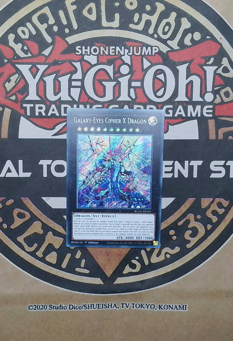 Galaxy-Eyes Cipher X Dragon BLGG-EN101 Secret Rare exact card front