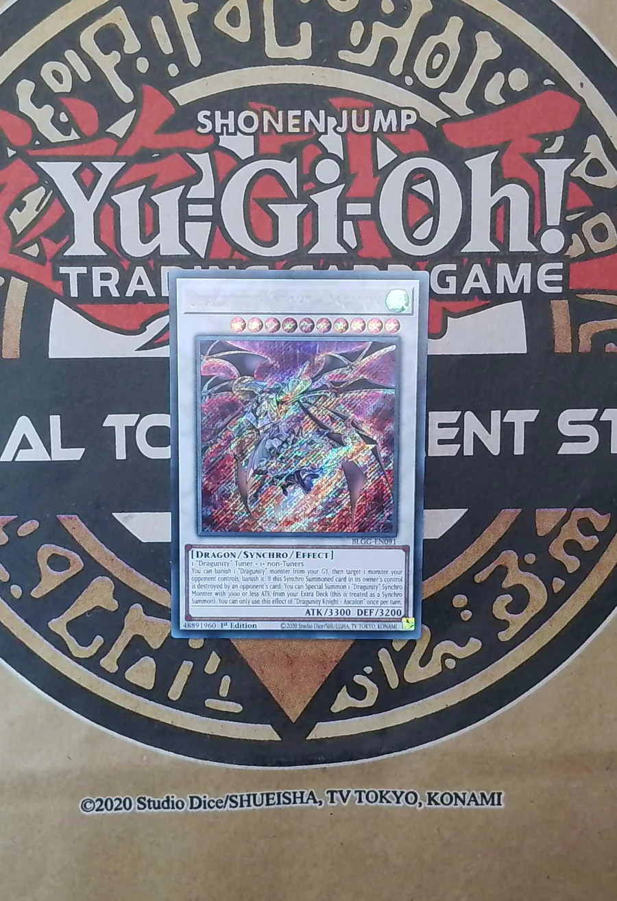 3x Dragunity Knight - Ascalon BLGG-EN091 Secret Rare copy 2 front exact scan