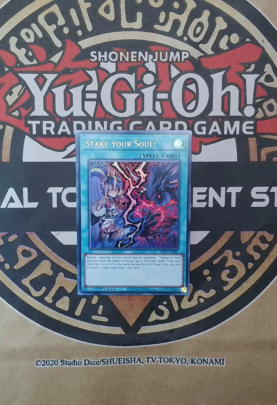 Stake Your Soul! RA05-EN069 Secret Rare exact card front