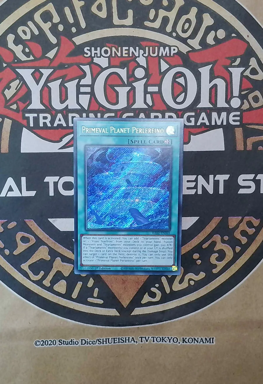 Primeval Planet Perlereino RA02-EN069 Secret Rare exact card front