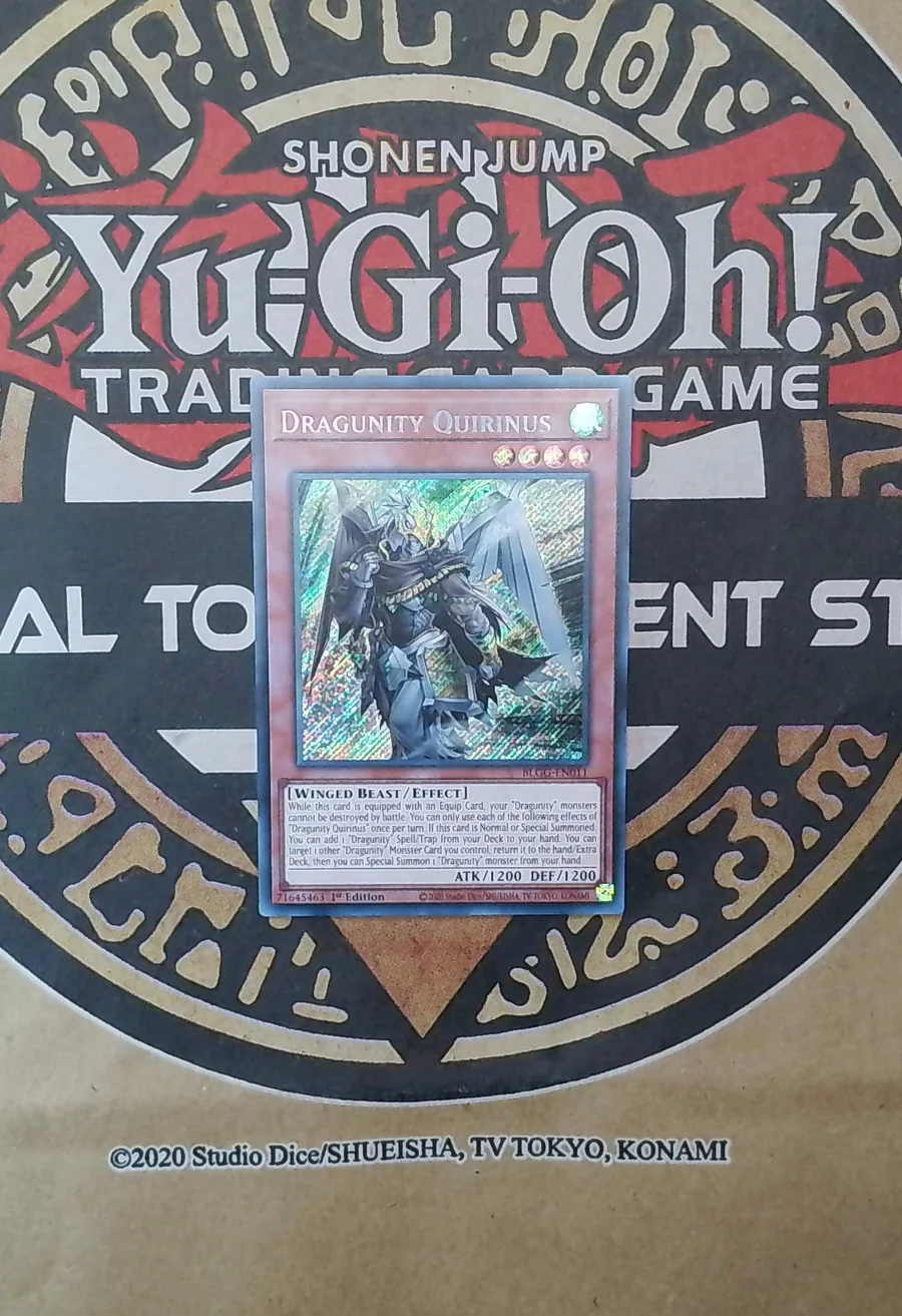 Dragunity Quirinus BLGG-EN011 Secret Rare exact card front