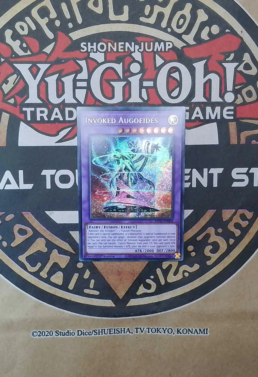 Invoked Augoeides MP21-EN064 Prismatic Secret Rare exact card front