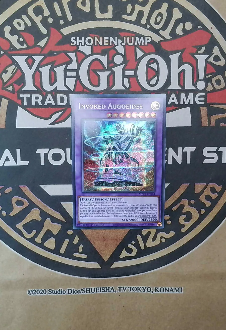 Invoked Augoeides MP21-EN064 Prismatic Secret Rare exact card front