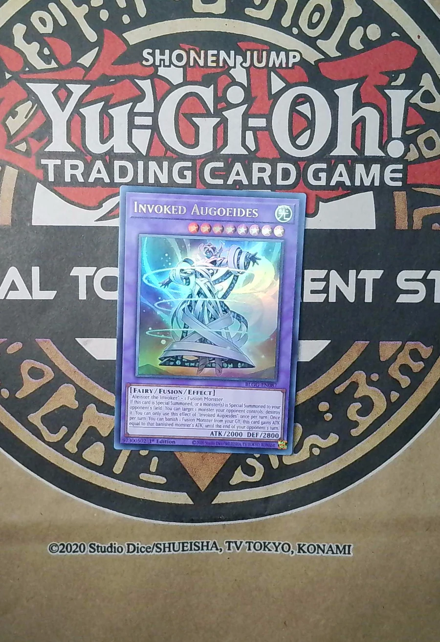 Invoked Augoeides MP21-EN064 Prismatic Secret Rare front exact card scan