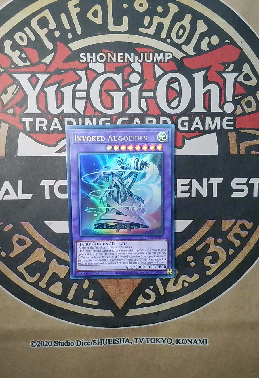 Invoked Augoeides MP21-EN064 Prismatic Secret Rare front exact card scan