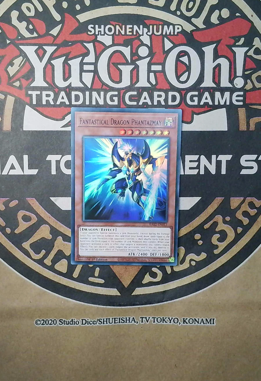 Fantastical Dragon Phantazmay RA02-EN013 Secret Rare front exact card scan