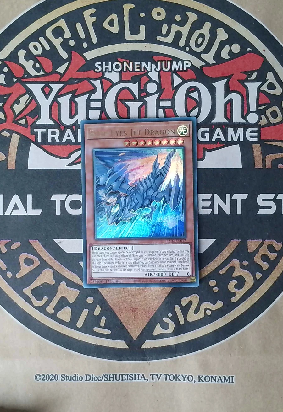Blue-Eyes Jet Dragon RA02-EN017 Secret Rare front exact card scan