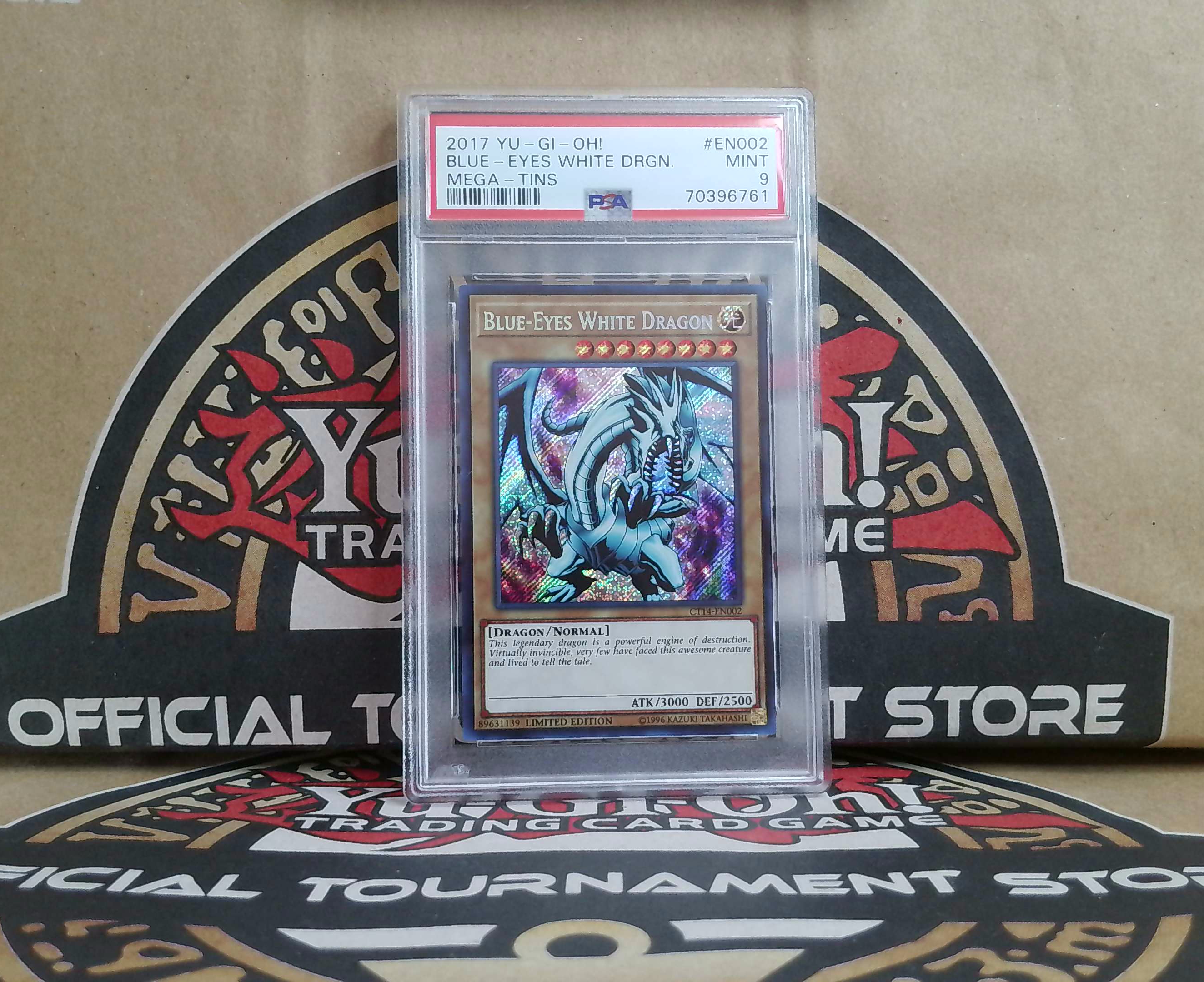 Blue-Eyes White Dragon (PSA 9) CT14-EN002